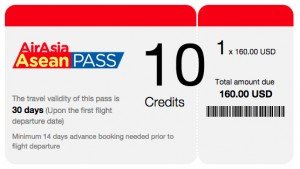 10 credit air asia asean pass